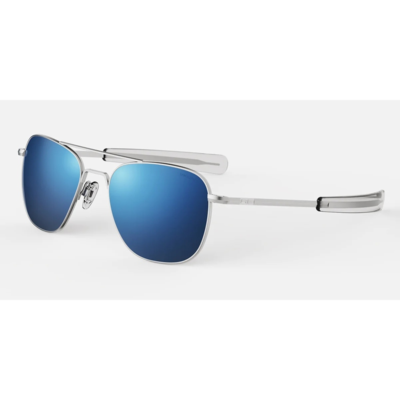 RANDOLPH AVIATOR-MatteChromeAtlanticBluePolarized