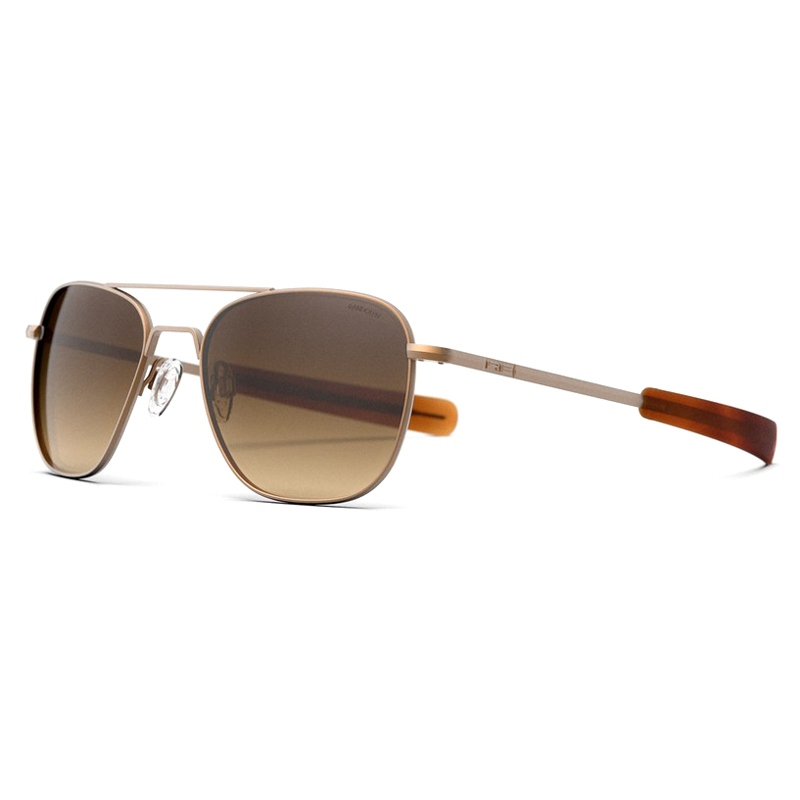 RANDOLPH Aviator22k-SatinChocolateGoldCapeSand