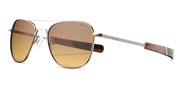 Kúpte alebo zväčšite obrázok Randolph Aviator22k-ChocolateGoldCapeSandPolarized.