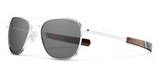 Randolph Aviator23k-WhiteGoldAmericanGraywithJetwayTemplesPolarized